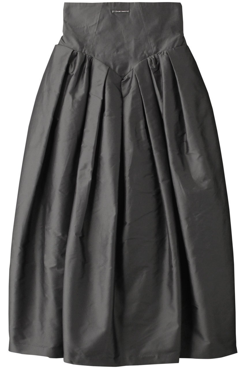 【プランク プロジェクト/PRANK PROJECT】のマルチファブリックボリュームスカート / Multi Fabric Voluminous Skirt インテリア・キッズ・メンズ・レディースファッション・服の通販 founy(ファニー) 　ファッション　Fashion　レディースファッション　Fashion for Women　スカート　Skirts　ロングスカート　Long Skirts / Maxi & Midi Skirts　コンパクト　Compact, Small Size　シャンブレー　Chambray, Denim-Like Fabric　チュール　Tulip, Tulip Motif　ロング　Long, Long-Length　エレガント 上品　Elegant　SLV(シルバー)|ID: prp329100003541832 ipo3291000000035424828