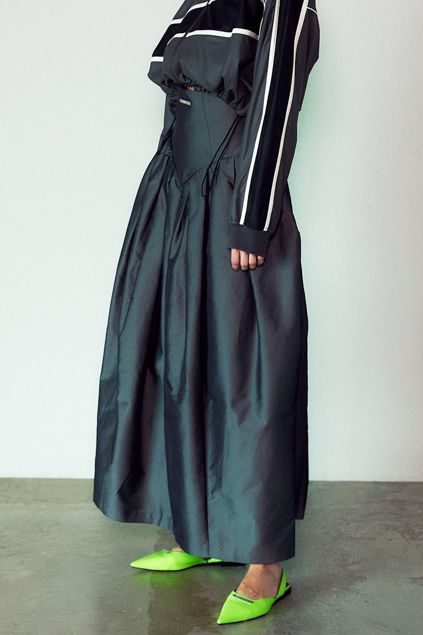 【プランク プロジェクト/PRANK PROJECT】のマルチファブリックボリュームスカート / Multi Fabric Voluminous Skirt 人気、トレンドファッション・服の通販 founy(ファニー) 　ファッション　Fashion　レディースファッション　Fashion for Women　スカート　Skirts　ロングスカート　Long Skirts / Maxi & Midi Skirts　コンパクト　Compact, Small Size　シャンブレー　Chambray, Denim-Like Fabric　チュール　Tulip, Tulip Motif　ロング　Long, Long-Length　エレガント 上品　Elegant　other-7|ID: prp329100003541832 ipo3291000000035954399