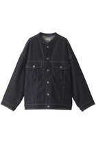 【ヤヌーク/YANUK】のバンドカラージーンジャケット 人気、トレンドファッション・服の通販 founy(ファニー) ファッション Fashion レディースファッション Fashion for Women アウター Coat / Outerwear Collection レディースジャケット・軽アウター Jackets インナー Innerwear ジャケット Jacket, Outerwear ハイネック High Neck, Mock Neck ビッグ Big, Oversized メンズ Men's, Menswear thumbnail ワンウォッシュインディゴ|ID: prp329100003541877 ipo3291000000032966207