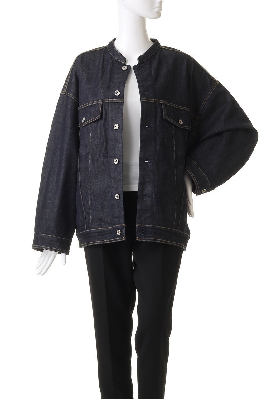 【ヤヌーク/YANUK】のバンドカラージーンジャケット 人気、トレンドファッション・服の通販 founy(ファニー) ファッション Fashion レディースファッション Fashion for Women アウター Coat / Outerwear Collection レディースジャケット・軽アウター Jackets インナー Innerwear ジャケット Jacket, Outerwear ハイネック High Neck, Mock Neck ビッグ Big, Oversized メンズ Men's, Menswear other-7|ID: prp329100003541877 ipo3291000000032966232