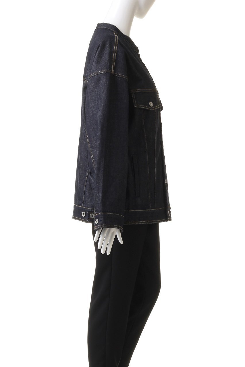 【ヤヌーク/YANUK】のバンドカラージーンジャケット 人気、トレンドファッション・服の通販 founy(ファニー) 　ファッション　Fashion　レディースファッション　Fashion for Women　アウター　Coat / Outerwear Collection　レディースジャケット・軽アウター　Jackets　インナー　Innerwear　ジャケット　Jacket, Outerwear　ハイネック　High Neck, Mock Neck　ビッグ　Big, Oversized　メンズ　Men's, Menswear　other-3|ID: prp329100003541877 ipo3291000000035721401