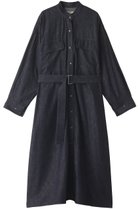 【ヤヌーク/YANUK】のAライン ロングシャツ インディゴ パーマネント|ID: prp329100003541878 ipo3291000000036878102