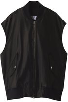 【シシ/sisii】の【UNISEX】MA-1 vest ブラック|ID:prp329100003543577