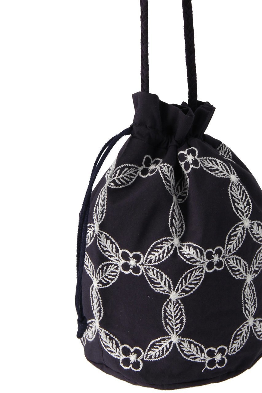 【ミナ ペルホネン/mina perhonen / KIDS】の【KIDS】hanahaショルダーバッグ ネイビー F 人気、トレンドファッション・服の通販 founy(ファニー) 　ファッション　Fashion　キッズファッション　Fashion for Kids　ポーチ　Pouch, Small Case　レース　Lace, Lace Fabric　巾着　Drawstring Bag, Kinchaku　other-3|ID: prp329100003543615 ipo3291000000036236019