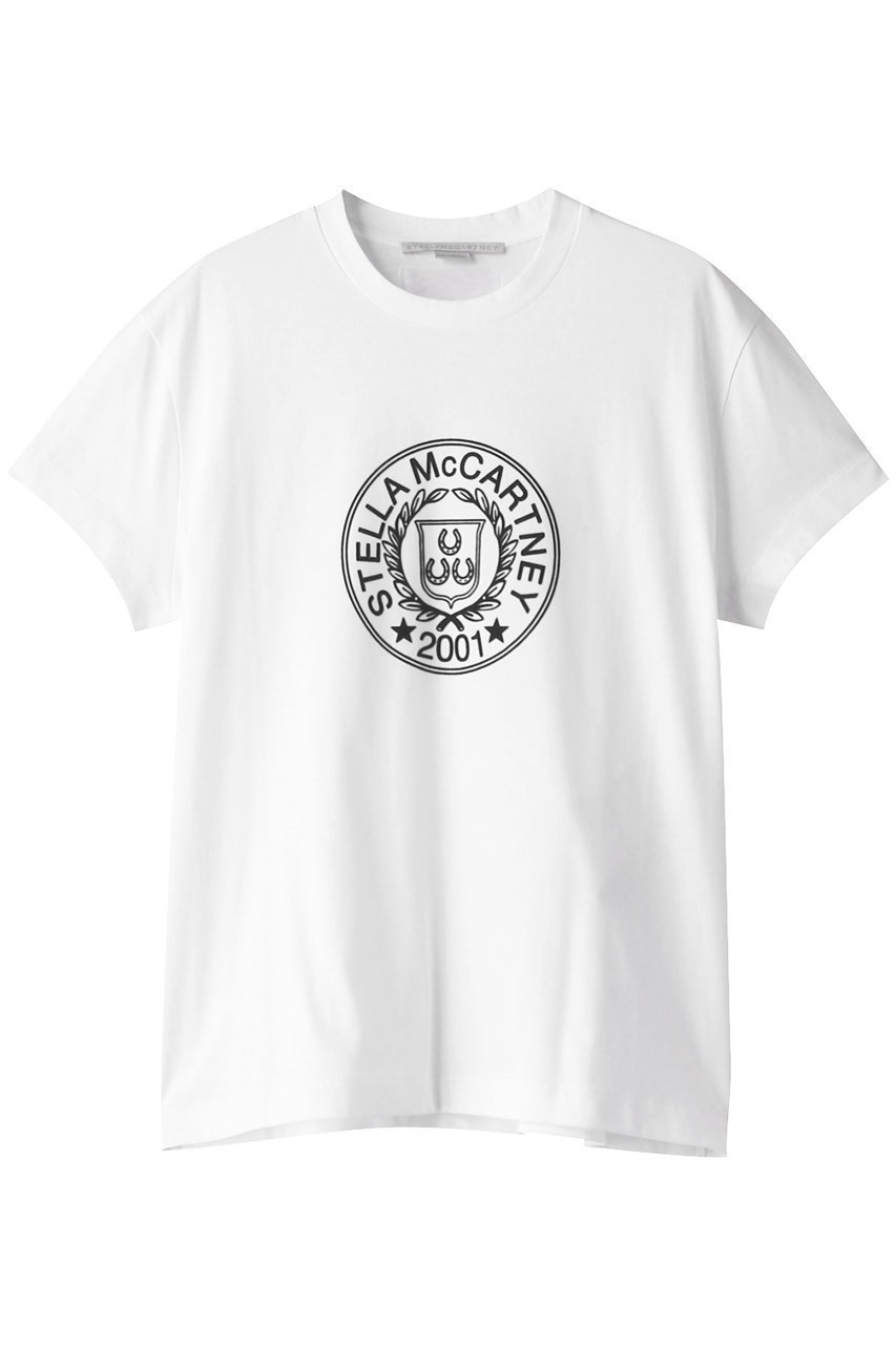 【ステラ マッカートニー/STELLA McCARTNEY】のStella McCartney Country Club Crest Tシャツ インテリア・キッズ・メンズ・レディースファッション・服の通販 founy(ファニー) 　ファッション　Fashion　レディースファッション　WOMEN　トップス・カットソー　Tops/Tshirt　シャツ/ブラウス　Shirts/Blouses　ロング / Tシャツ　T-Shirts　カットソー　Cut and Sewn　ショート　シンプル　スリーブ　ピュアホワイト|ID: prp329100003543618 ipo3291000000023383197