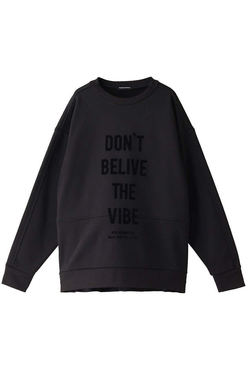 【メゾンスペシャル/MAISON SPECIAL】の2WAYバイブクルーネックスウェット 人気、トレンドファッション・服の通販 founy(ファニー) 　ファッション　Fashion　レディースファッション　Fashion for Women　トップス・カットソー　Cut & Sew Tops　シャツ・ブラウス・オフィスカジュアル　Elegant Blouses & Button-Ups　レディースパーカー・カジュアルフーディー　Casual Hoodies & Sweatshirts　ロングTシャツ・Tシャツ　Longline T-Shirts & Tees　スウェット・クルーネックトップス　Sweatshirts & Crewnecks / Relaxed Fit Sweat Tops　カットソー・ベーシックTシャツ　Cut-and-Sewn Tops / Stretch Tees & Basics　おすすめ　Recommended / Our Picks　アシンメトリー　Asymmetrical Style　インナー　Innerwear　スウェット / スエット　Sweatshirt, Sweatwear　スパンコール　Sequins, Sequin Embellishment　 other-1|ID: prp329100003545390 ipo3291000000036668255