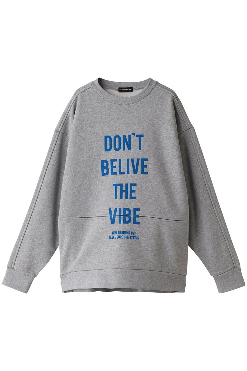 【メゾンスペシャル/MAISON SPECIAL】の2WAYバイブクルーネックスウェット インテリア・キッズ・メンズ・レディースファッション・服の通販 founy(ファニー) 　ファッション　Fashion　レディースファッション　Fashion for Women　トップス・カットソー　Cut & Sew Tops　シャツ・ブラウス・オフィスカジュアル　Elegant Blouses & Button-Ups　レディースパーカー・カジュアルフーディー　Casual Hoodies & Sweatshirts　ロングTシャツ・Tシャツ　Longline T-Shirts & Tees　スウェット・クルーネックトップス　Sweatshirts & Crewnecks / Relaxed Fit Sweat Tops　カットソー・ベーシックTシャツ　Cut-and-Sewn Tops / Stretch Tees & Basics　おすすめ　Recommended / Our Picks　アシンメトリー　Asymmetrical Style　インナー　Innerwear　スウェット / スエット　Sweatshirt, Sweatwear　スパンコール　Sequins, Sequin Embellishment　GRY(グレー)|ID: prp329100003545390 ipo3291000000036668258