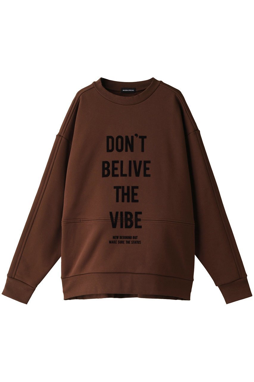 【メゾンスペシャル/MAISON SPECIAL】の2WAYバイブクルーネックスウェット インテリア・キッズ・メンズ・レディースファッション・服の通販 founy(ファニー) 　ファッション　Fashion　レディースファッション　Fashion for Women　トップス・カットソー　Cut & Sew Tops　シャツ・ブラウス・オフィスカジュアル　Elegant Blouses & Button-Ups　レディースパーカー・カジュアルフーディー　Casual Hoodies & Sweatshirts　ロングTシャツ・Tシャツ　Longline T-Shirts & Tees　スウェット・クルーネックトップス　Sweatshirts & Crewnecks / Relaxed Fit Sweat Tops　カットソー・ベーシックTシャツ　Cut-and-Sewn Tops / Stretch Tees & Basics　おすすめ　Recommended / Our Picks　アシンメトリー　Asymmetrical Style　インナー　Innerwear　スウェット / スエット　Sweatshirt, Sweatwear　スパンコール　Sequins, Sequin Embellishment　BRN(ブラウン)|ID: prp329100003545390 ipo3291000000036668262