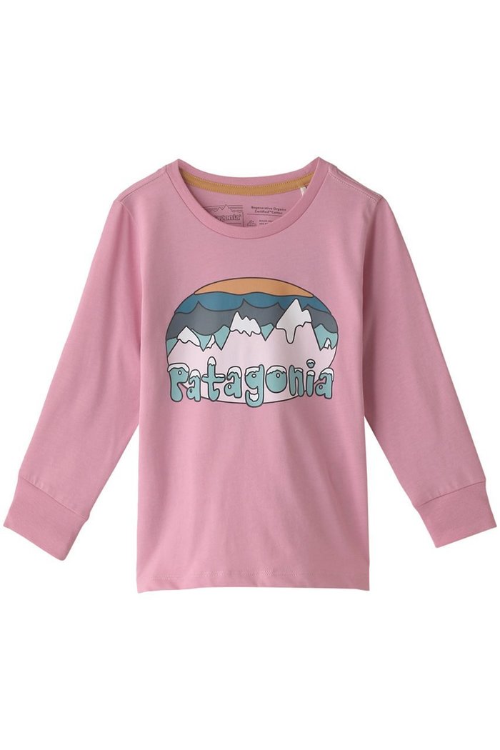 【パタゴニア/patagonia / KIDS】の【Baby&Kids】リジェネラティブオーガニックサーティファイドフィッツロイTシャツ インテリア・キッズ・メンズ・レディースファッション・服の通販 founy(ファニー) https://founy.com/ ファッション Fashion キッズファッション KIDS トップス・カットソー Tops/Tees/Kids アウトドア Outdoor フィット Fit フロント Front プリント Print 長袖 Long Sleeve |ID: prp329100003546388 ipo3291000000023398693