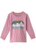 【パタゴニア/patagonia / KIDS】の【Baby&Kids】リジェネラティブオーガニックサーティファイドフィッツロイTシャツ 人気、トレンドファッション・服の通販 founy(ファニー) ファッション Fashion キッズファッション KIDS トップス・カットソー Tops/Tees/Kids アウトドア Outdoor フィット Fit フロント Front プリント Print 長袖 Long Sleeve thumbnail Planet Pink|ID: prp329100003546388 ipo3291000000023398694