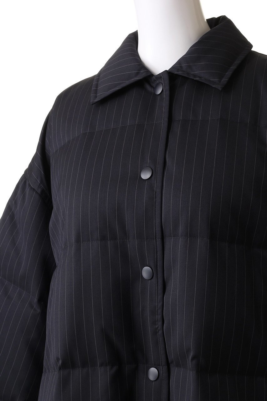【リムアーク/RIM.ARK】のCoverall stripe down CT/コート 人気、トレンドファッション・服の通販 founy(ファニー) 　ファッション　Fashion　レディースファッション　WOMEN　アウター　Coat Outerwear　コート　Coats　ストライプ　Stripe　ダウン　Down　マニッシュ　Mannish　other-5|ID: prp329100003546404 ipo3291000000031395275