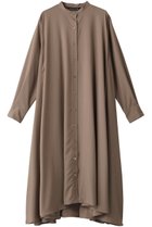 【ミズイロ インド/mizuiro ind】のT/R stand collar flare OP ワンピース beige|ID: prp329100003547461 ipo3291000000032901451