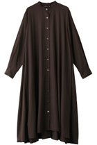 【ミズイロ インド/mizuiro ind】のT/R stand collar flare OP ワンピース brown|ID: prp329100003547461 ipo3291000000032901454