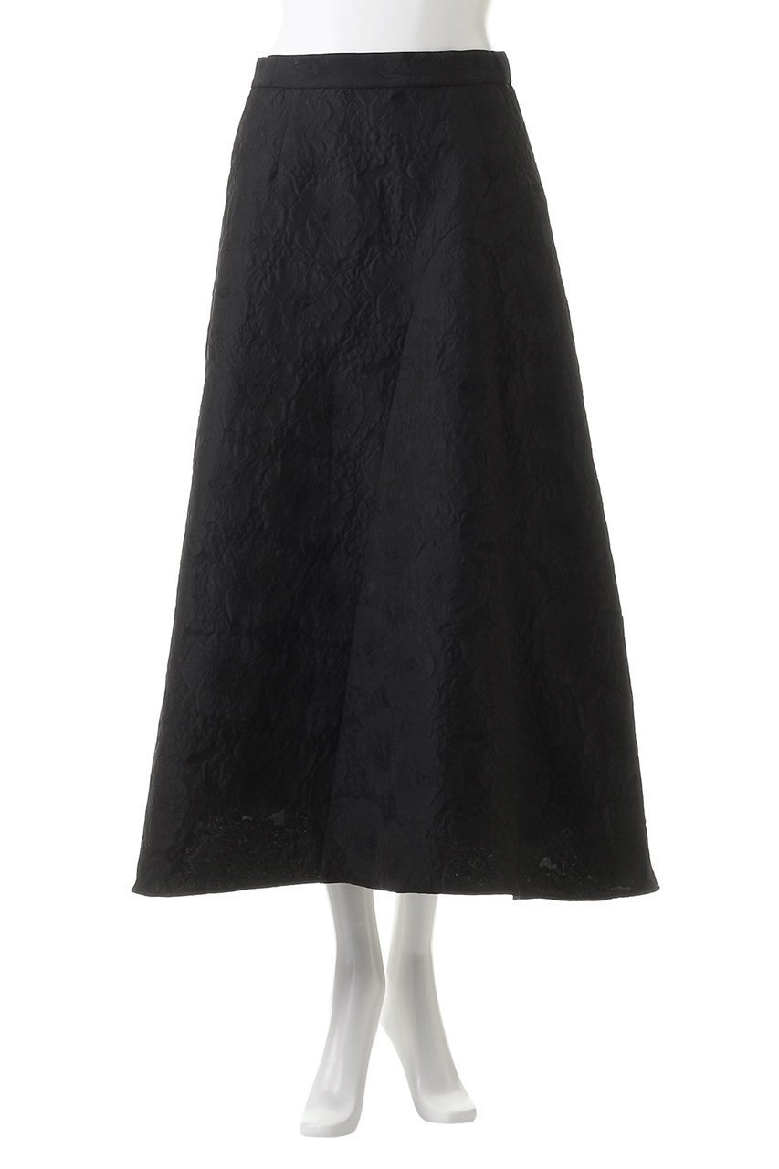 【エムダブリュー/MW】のジャガード ボリュームフレア スカート 人気、トレンドファッション・服の通販 founy(ファニー) 　ファッション　Fashion　レディースファッション　Fashion for Women　スカート　Skirts　Aライン・フレアスカート　A-Line & Flared Skirts　ロングスカート　Long Skirts / Maxi & Midi Skirts　シンプル　Simple, Minimal　ジャカード／ジャガード　Jacquard, Woven Pattern　フレア　Flare, Flared　ロング　Long, Long-Length　人気　Popular, Best Seller　other-2|ID: prp329100003549375 ipo3291000000032910518
