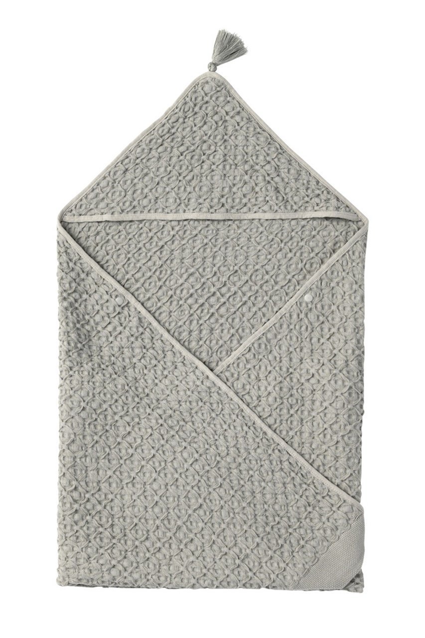 【マールマール/MARLMARL / KIDS】の【BABY&KIDS】オーガニックフード付きタオル hooded towel ivory F インテリア・キッズ・メンズ・レディースファッション・服の通販 founy(ファニー) 　ファッション　Fashion　キッズファッション　Fashion for Kids　タオル　Towel, Bath Towel　タッセル　Tassel, Fringe　ベビー　Baby, Babywear　ポンチョ　Poncho, Cape Style　ロング　Long, Long-Length　ワッフル　Waffle, Waffle Knit　再入荷　Restock / Back in Stock　定番　Standard, Basic Item　sage|ID: prp329100003549378 ipo3291000000034584304