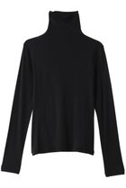 【スリー ドッツ/three dots】のスマイルストレッチジャージータートルネック ブラック|ID: prp329100003551091 ipo3291000000032891660