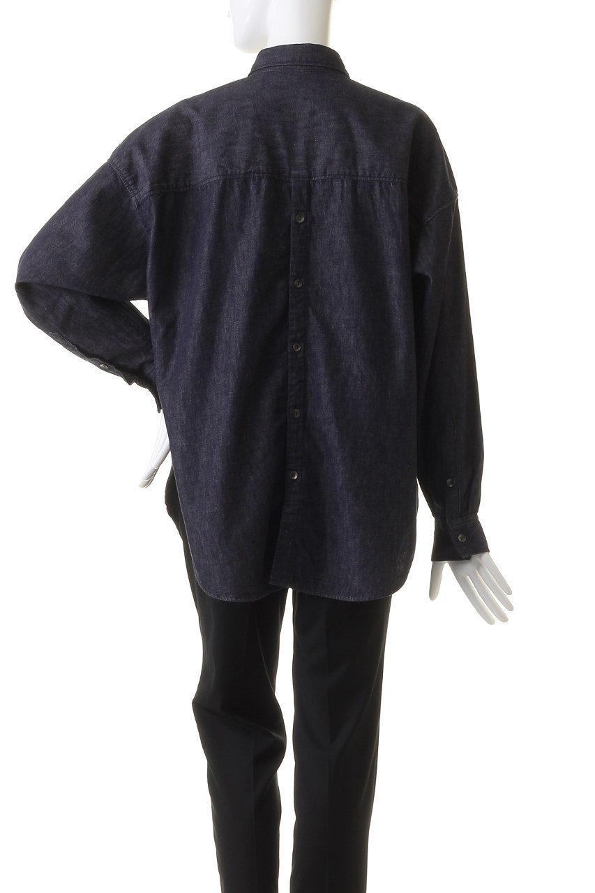 【ヤヌーク/YANUK】のバックボタン シャツ 大人の最旬トレンドファッション＆コーディネート founy(ファウニー) 　ファッション　Fashion　レディースファッション　Fashion for Women　トップス・カットソー　Cut & Sew Tops　シャツ・ブラウス・オフィスカジュアル　Elegant Blouses & Button-Ups　バッグ　Bags　シンプル　Simple, Minimal　スリット　Slit, Slit Detail　スリーブ　Sleeve, Long Sleeve / Short Sleeve　デニム　Denim, Jeans Material　バランス　Balance, Style Balance　ロング　Long, Long-Length　other-4|ID: prp329100003552951 ipo3291000000036725794