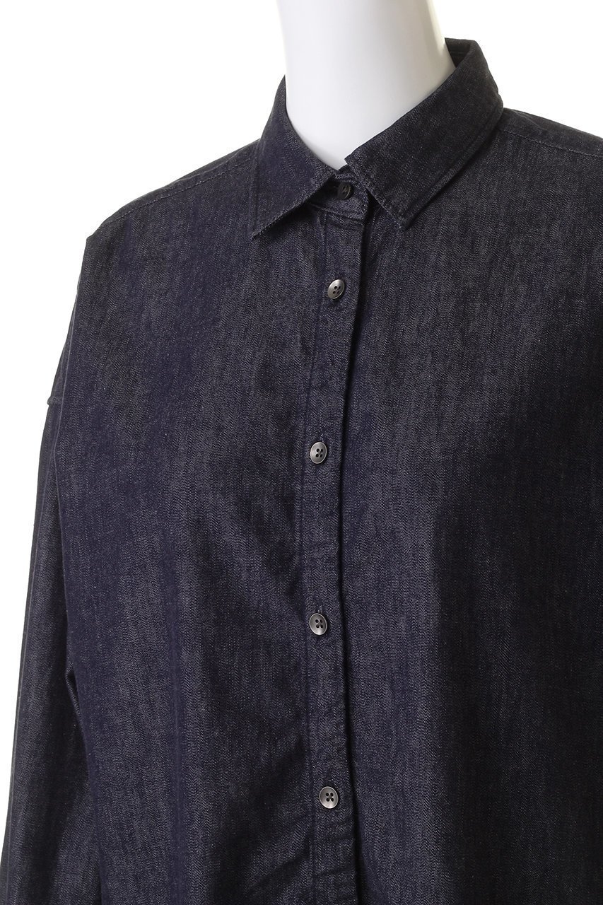 【ヤヌーク/YANUK】のバックボタン シャツ 大人の最旬トレンドファッション＆コーディネート founy(ファウニー) 　ファッション　Fashion　レディースファッション　Fashion for Women　トップス・カットソー　Cut & Sew Tops　シャツ・ブラウス・オフィスカジュアル　Elegant Blouses & Button-Ups　バッグ　Bags　シンプル　Simple, Minimal　スリット　Slit, Slit Detail　スリーブ　Sleeve, Long Sleeve / Short Sleeve　デニム　Denim, Jeans Material　バランス　Balance, Style Balance　ロング　Long, Long-Length　other-5|ID: prp329100003552951 ipo3291000000036725795