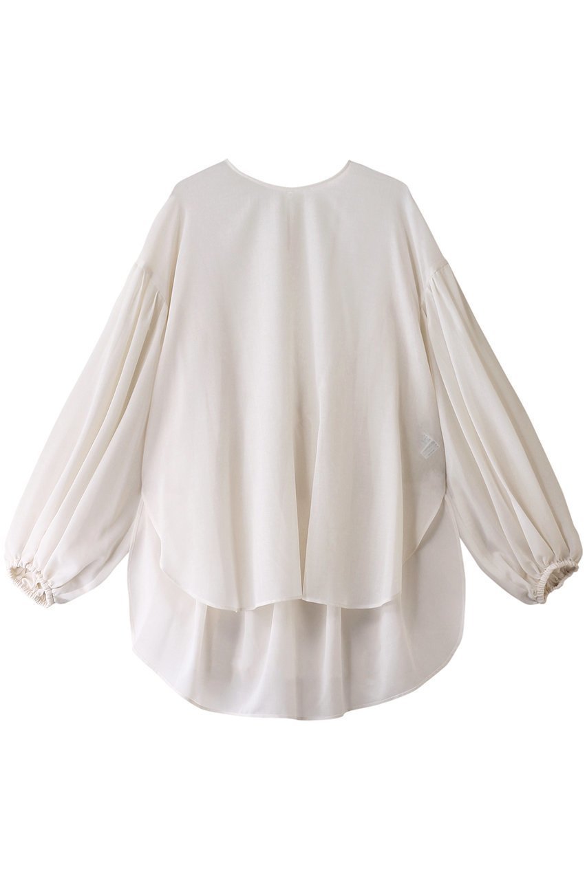 【ル フィル/LE PHIL】のドライウールギャザーブラウス インテリア・キッズ・メンズ・レディースファッション・服の通販 founy(ファニー) ファッション Fashion レディースファッション Fashion for Women トップス・カットソー Cut & Sew Tops シャツ・ブラウス・オフィスカジュアル Elegant Blouses & Button-Ups ギャザー Gathered, Ruffled スリット Slit, Slit Detail スリーブ Sleeve, Long Sleeve / Short Sleeve ドレープ Drape, Draping Fabric ロング Long, Long-Length ホワイト|ID: prp329100003552961 ipo3291000000032889251