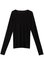 【ガリャルダガランテ/GALLARDAGALANTE】の【La nature linge】NEWロングスリーブTシャツ 人気、トレンドファッション・服の通販 founy(ファニー) ファッション Fashion レディースファッション Fashion for Women トップス・カットソー Cut & Sew Tops シャツ・ブラウス・オフィスカジュアル Elegant Blouses & Button-Ups ロングTシャツ・Tシャツ Longline T-Shirts & Tees カットソー・ベーシックTシャツ Cut-and-Sewn Tops / Stretch Tees & Basics インナー Innerwear カーディガン Cardigan, Knitwear シアー Sheer, See-Through ジャケット Jacket, Outerwear スリーブ Sleeve, Long Sleeve / Short Sleeve ロング Long, Long-Length 定番 Standard, Basic Item thumbnail ブラック|ID: prp329100003552986 ipo3291000000032841621