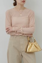 【ガリャルダガランテ/GALLARDAGALANTE】の【La nature linge】NEWロングスリーブTシャツ 人気、トレンドファッション・服の通販 founy(ファニー) ファッション Fashion レディースファッション Fashion for Women トップス・カットソー Cut & Sew Tops シャツ・ブラウス・オフィスカジュアル Elegant Blouses & Button-Ups ロングTシャツ・Tシャツ Longline T-Shirts & Tees カットソー・ベーシックTシャツ Cut-and-Sewn Tops / Stretch Tees & Basics インナー Innerwear カーディガン Cardigan, Knitwear シアー Sheer, See-Through ジャケット Jacket, Outerwear スリーブ Sleeve, Long Sleeve / Short Sleeve ロング Long, Long-Length 定番 Standard, Basic Item thumbnail ピンクベージュ|ID: prp329100003552986 ipo3291000000032841631