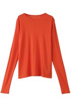【ガリャルダガランテ/GALLARDAGALANTE】の【La nature linge】NEWロングスリーブTシャツ 人気、トレンドファッション・服の通販 founy(ファニー) ファッション Fashion レディースファッション Fashion for Women トップス・カットソー Cut & Sew Tops シャツ・ブラウス・オフィスカジュアル Elegant Blouses & Button-Ups ロングTシャツ・Tシャツ Longline T-Shirts & Tees カットソー・ベーシックTシャツ Cut-and-Sewn Tops / Stretch Tees & Basics インナー Innerwear カーディガン Cardigan, Knitwear シアー Sheer, See-Through ジャケット Jacket, Outerwear スリーブ Sleeve, Long Sleeve / Short Sleeve ロング Long, Long-Length 定番 Standard, Basic Item thumbnail オレンジ|ID: prp329100003552986 ipo3291000000036681928