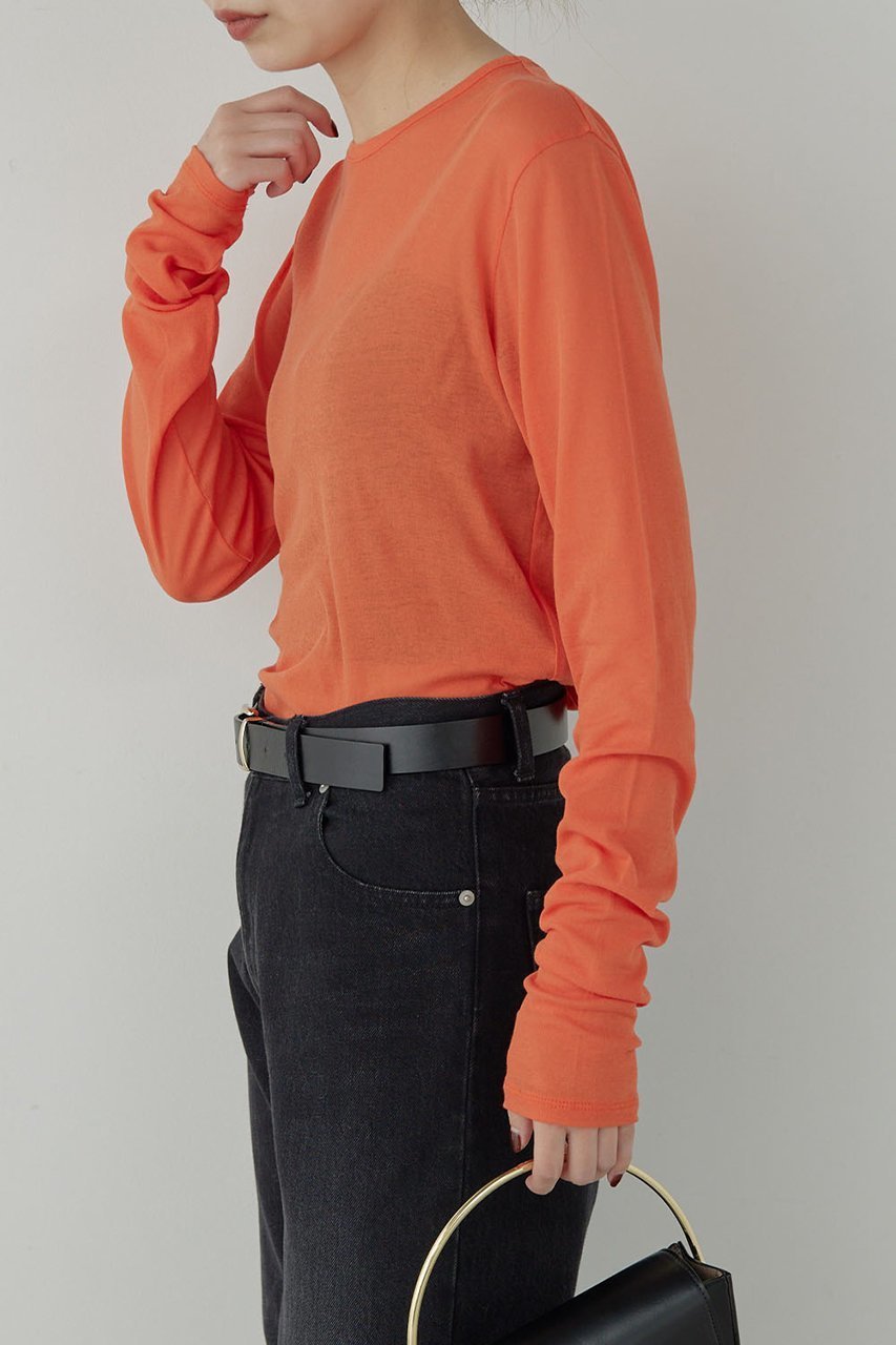 【ガリャルダガランテ/GALLARDAGALANTE】の【La nature linge】NEWロングスリーブTシャツ 人気、トレンドファッション・服の通販 founy(ファニー) 　ファッション　Fashion　レディースファッション　Fashion for Women　トップス・カットソー　Cut & Sew Tops　シャツ・ブラウス・オフィスカジュアル　Elegant Blouses & Button-Ups　ロングTシャツ・Tシャツ　Longline T-Shirts & Tees　カットソー・ベーシックTシャツ　Cut-and-Sewn Tops / Stretch Tees & Basics　インナー　Innerwear　カーディガン　Cardigan, Knitwear　シアー　Sheer, See-Through　ジャケット　Jacket, Outerwear　スリーブ　Sleeve, Long Sleeve / Short Sleeve　ロング　Long, Long-Length　定番　Standard, Basic Item　other-6|ID: prp329100003552986 ipo3291000000036681935