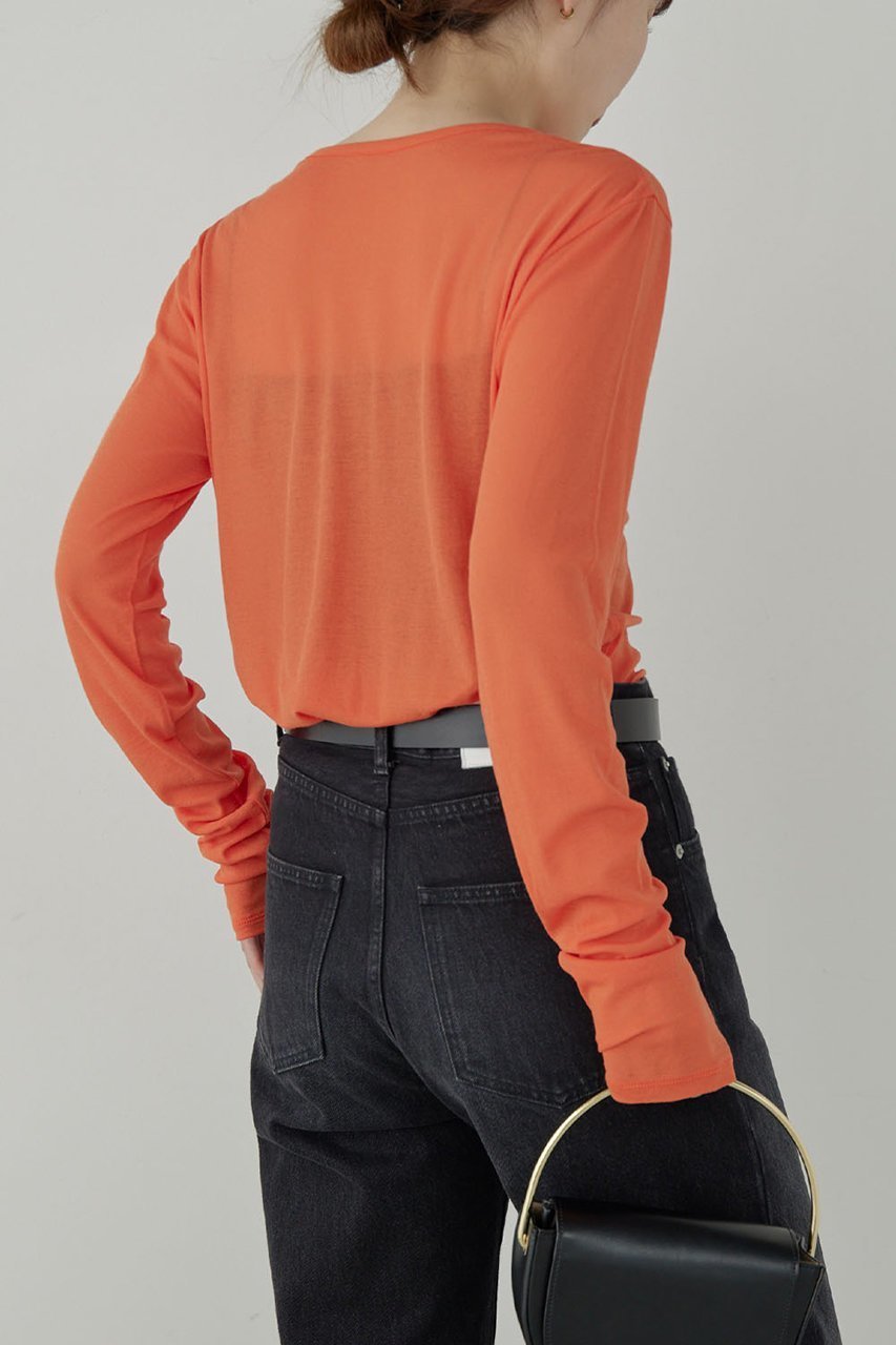 【ガリャルダガランテ/GALLARDAGALANTE】の【La nature linge】NEWロングスリーブTシャツ 人気、トレンドファッション・服の通販 founy(ファニー) 　ファッション　Fashion　レディースファッション　Fashion for Women　トップス・カットソー　Cut & Sew Tops　シャツ・ブラウス・オフィスカジュアル　Elegant Blouses & Button-Ups　ロングTシャツ・Tシャツ　Longline T-Shirts & Tees　カットソー・ベーシックTシャツ　Cut-and-Sewn Tops / Stretch Tees & Basics　インナー　Innerwear　カーディガン　Cardigan, Knitwear　シアー　Sheer, See-Through　ジャケット　Jacket, Outerwear　スリーブ　Sleeve, Long Sleeve / Short Sleeve　ロング　Long, Long-Length　定番　Standard, Basic Item　other-8|ID: prp329100003552986 ipo3291000000036681937