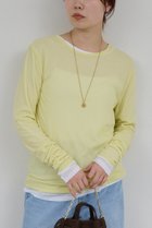 【ガリャルダガランテ/GALLARDAGALANTE】の【La nature linge】NEWロングスリーブTシャツ レモンイエロー|ID: prp329100003552986 ipo3291000000037000708