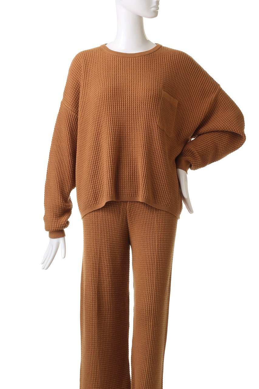 【ネテネ/NETENE】のパフィーニットリラックスプルオーバー 人気、トレンドファッション・服の通販 founy(ファニー) 　ファッション　Fashion　レディースファッション　Fashion for Women　トップス・カットソー　Cut & Sew Tops　ニット　Knit Tops & Sweaters　カジュアルプルオーバー・ニットトップス　Pullovers & Knit Tops / Casual Pullovers　スリーブ　Sleeve, Long Sleeve / Short Sleeve　セットアップ　Set-Up, Coordinated Outfit　ロング　Long, Long-Length　ワッフル　Waffle, Waffle Knit　洗える　Machine Washable　other-2|ID: prp329100003553020 ipo3291000000035542275