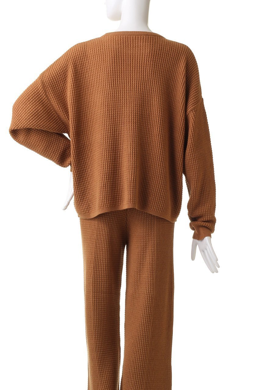 【ネテネ/NETENE】のパフィーニットリラックスプルオーバー 人気、トレンドファッション・服の通販 founy(ファニー) 　ファッション　Fashion　レディースファッション　Fashion for Women　トップス・カットソー　Cut & Sew Tops　ニット　Knit Tops & Sweaters　カジュアルプルオーバー・ニットトップス　Pullovers & Knit Tops / Casual Pullovers　スリーブ　Sleeve, Long Sleeve / Short Sleeve　セットアップ　Set-Up, Coordinated Outfit　ロング　Long, Long-Length　ワッフル　Waffle, Waffle Knit　洗える　Machine Washable　other-4|ID: prp329100003553020 ipo3291000000036098832