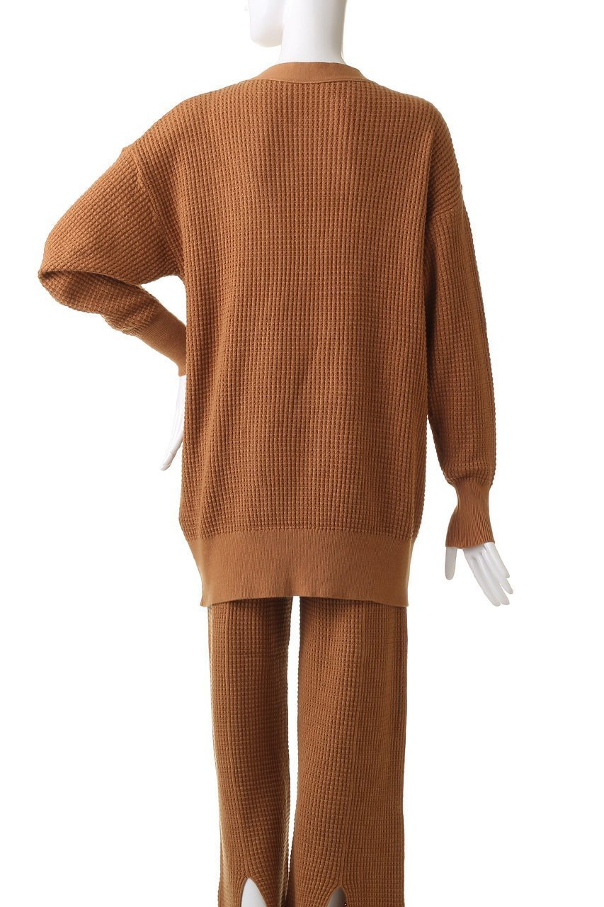 【ネテネ/NETENE】のパフィーニットリラックスカーディガン 人気、トレンドファッション・服の通販 founy(ファニー) 　ファッション　Fashion　レディースファッション　Fashion for Women　トップス・カットソー　Cut & Sew Tops　ニット　Knit Tops & Sweaters　カーディガン・羽織り　Layered Style Cardigans　カーディガン　Cardigan, Knitwear　スリーブ　Sleeve, Long Sleeve / Short Sleeve　ロング　Long, Long-Length　ワッフル　Waffle, Waffle Knit　定番　Standard, Basic Item　洗える　Machine Washable　other-4|ID: prp329100003553022 ipo3291000000032953056