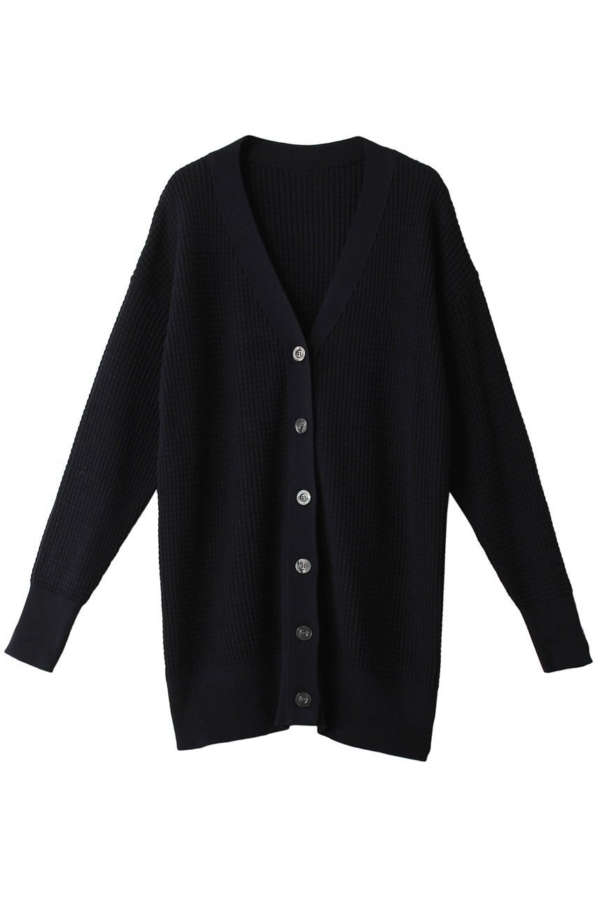 【ネテネ/NETENE】のパフィーニットリラックスカーディガン インテリア・キッズ・メンズ・レディースファッション・服の通販 founy(ファニー) 　ファッション　Fashion　レディースファッション　Fashion for Women　トップス・カットソー　Cut & Sew Tops　ニット　Knit Tops & Sweaters　カーディガン・羽織り　Layered Style Cardigans　カーディガン　Cardigan, Knitwear　スリーブ　Sleeve, Long Sleeve / Short Sleeve　ロング　Long, Long-Length　ワッフル　Waffle, Waffle Knit　定番　Standard, Basic Item　洗える　Machine Washable　ディープシー|ID: prp329100003553022 ipo3291000000036786002