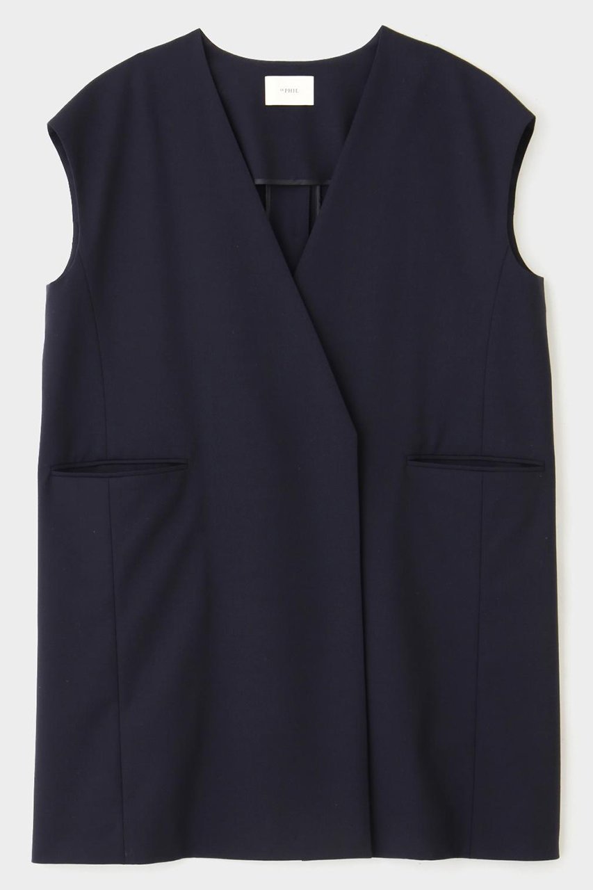 【ル フィル/LE PHIL】のドライウールジレ インテリア・キッズ・メンズ・レディースファッション・服の通販 founy(ファニー) 　ファッション　Fashion　レディースファッション　Fashion for Women　アウター　Coat / Outerwear Collection　レディースジャケット・軽アウター　Jackets　ジャケット　Jacket, Outerwear　センター　Center, Center Line　ベスト　Vest, Waistcoat　リラックス　Relax, Relaxed Fit　ネイビー|ID: prp329100003555133 ipo3291000000035923528
