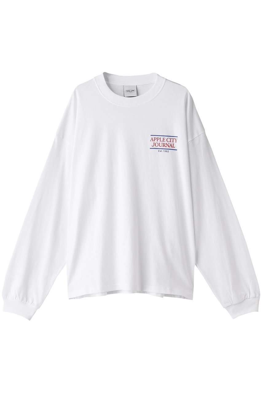 【パロットキャンバス/PARROTT CANVAS】のPARROTT CANVAS グラフィックロングスリーブ Tシャツ インテリア・キッズ・メンズ・レディースファッション・服の通販 founy(ファニー) 　ファッション　Fashion　レディースファッション　WOMEN　トップス・カットソー　Tops/Tshirt　シャツ/ブラウス　Shirts/Blouses　ロング / Tシャツ　T-Shirts　カットソー　Cut and Sewn　グラフィック　スリーブ　ロング　アップルシティージャーナル|ID: prp329100003558077 ipo3291000000023481045