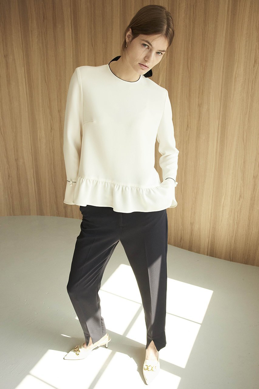 【エムダブリュー/MW】のトリアセテート スリムスリット パンツ 人気、トレンドファッション・服の通販 founy(ファニー) 　ファッション　Fashion　レディースファッション　Fashion for Women　パンツ　Pants & Trousers　スリット　Slit, Slit Detail　スリム　Slim, Slim Fit　セットアップ　Set-Up, Coordinated Outfit　ペプラム　Peplum, Flared Hem　other-6|ID: prp329100003559610 ipo3291000000032928608