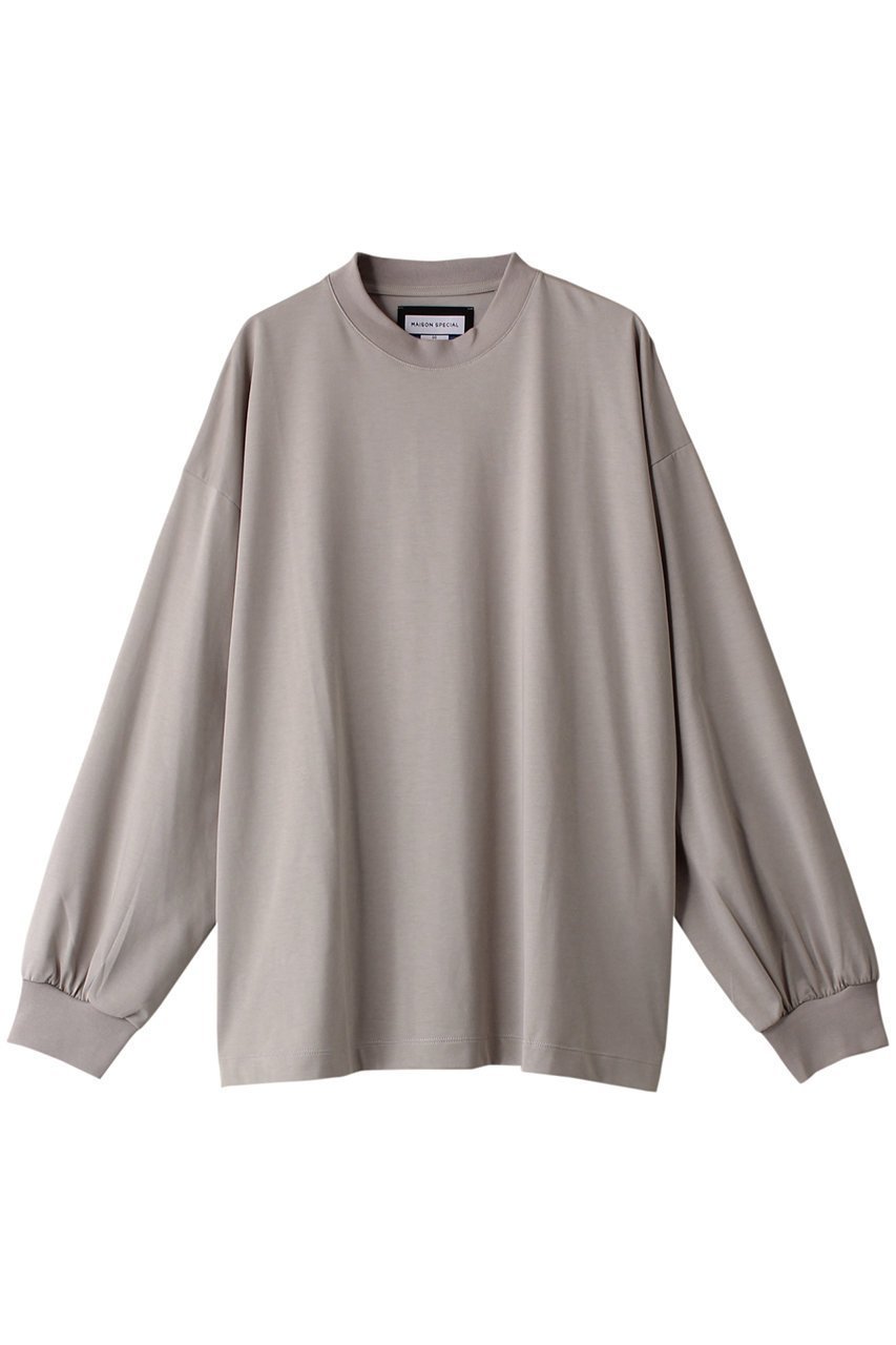 【メゾンスペシャル/MAISON SPECIAL】のサイロプレミアムプライムオーバーL/S 人気、トレンドファッション・服の通販 founy(ファニー) 　ファッション　Fashion　レディースファッション　WOMEN　トップス・カットソー　Tops/Tshirt　シャツ/ブラウス　Shirts/Blouses　ロング / Tシャツ　T-Shirts　カットソー　Cut and Sewn　シルク　Silk　シンプル　Simple　スリーブ　Sleeve　ドレープ　Drape　プレミアム　Premium　ロング　Long　エレガント 上品　Elegant　 other-1|ID: prp329100003559619 ipo3291000000029975062