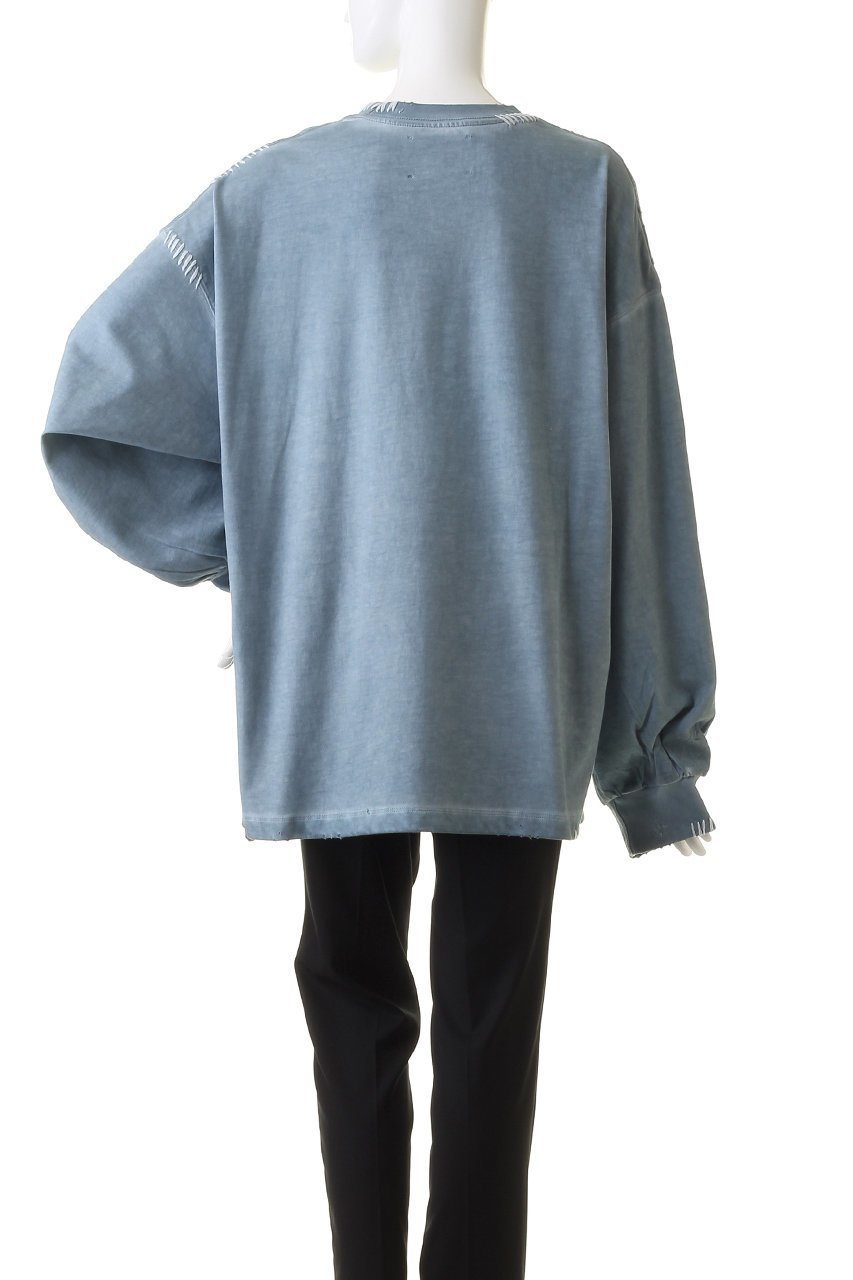 【メゾンスペシャル/MAISON SPECIAL】のオーバーダイエンブロイダリーダメージプライムオーバークルーL/S 人気、トレンドファッション・服の通販 founy(ファニー) 　ファッション　Fashion　レディースファッション　WOMEN　トップス・カットソー　Tops/Tshirt　シャツ/ブラウス　Shirts/Blouses　ロング / Tシャツ　T-Shirts　カットソー　Cut and Sewn　スリーブ　Sleeve　ダメージ　Damage　ブリーチ　Bleach　ランダム　Random　ロング　Long　other-4|ID: prp329100003559621 ipo3291000000031401115