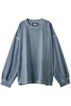 【メゾンスペシャル/MAISON SPECIAL】のオーバーダイエンブロイダリーダメージプライムオーバークルーL/S 人気、トレンドファッション・服の通販 founy(ファニー) ファッション Fashion レディースファッション Fashion for Women トップス・カットソー Cut & Sew Tops シャツ・ブラウス・オフィスカジュアル Elegant Blouses & Button-Ups ロングTシャツ・Tシャツ Longline T-Shirts & Tees カットソー・ベーシックTシャツ Cut-and-Sewn Tops / Stretch Tees & Basics スリーブ Sleeve, Long Sleeve / Short Sleeve ダメージ Distressed, Destroyed ブリーチ Bleach, Washed Finish ランダム Random, Irregular ロング Long, Long-Length thumbnail BLU(ブルー)|ID: prp329100003559621 ipo3291000000032847631