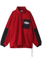 【パロットキャンバス/PARROTT CANVAS】のフリース ハーフ ジップ プルオーバー 人気、トレンドファッション・服の通販 founy(ファニー) ファッション Fashion レディースファッション WOMEN トップス・カットソー Tops/Tshirt シャツ/ブラウス Shirts/Blouses パーカ Sweats ロング / Tシャツ T-Shirts プルオーバー Pullover スウェット Sweat カットソー Cut and Sewn ジップ ハーフ 防寒 thumbnail レッド|ID: prp329100003561719 ipo3291000000023503116