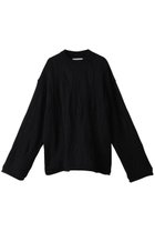 【メゾンスペシャル/MAISON SPECIAL】のクージークルーPO 人気、トレンドファッション・服の通販 founy(ファニー) ファッション Fashion レディースファッション WOMEN トップス・カットソー Tops/Tshirt ニット Knit Tops プルオーバー Pullover シンプル ジャカード スウェット thumbnail BLK(ブラック)|ID: prp329100003561723 ipo3291000000023503128