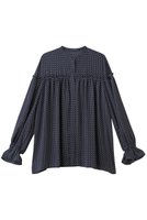 【デザイン ワークス/DESIGN WORKS】のドットプリントブラウス 人気、トレンドファッション・服の通販 founy(ファニー) ファッション Fashion レディースファッション Fashion for Women トップス・カットソー Cut & Sew Tops シャツ・ブラウス・オフィスカジュアル Elegant Blouses & Button-Ups ギャザー Gathered, Ruffled スリーブ Sleeve, Long Sleeve / Short Sleeve デニム Denim, Jeans Material ドット Polka Dot, Dot Pattern フェミニン Feminine, Girly プリント Print, Printed Pattern ロング Long, Long-Length 再入荷 Restock / Back in Stock |ID:prp329100003561753