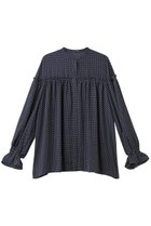 【デザイン ワークス/DESIGN WORKS】のドットプリントブラウス 人気、トレンドファッション・服の通販 founy(ファニー) ファッション Fashion レディースファッション Fashion for Women トップス・カットソー Cut & Sew Tops シャツ・ブラウス・オフィスカジュアル Elegant Blouses & Button-Ups ギャザー Gathered, Ruffled スリーブ Sleeve, Long Sleeve / Short Sleeve デニム Denim, Jeans Material ドット Polka Dot, Dot Pattern フェミニン Feminine, Girly プリント Print, Printed Pattern ロング Long, Long-Length thumbnail ネイビー|ID: prp329100003561753 ipo3291000000034955046