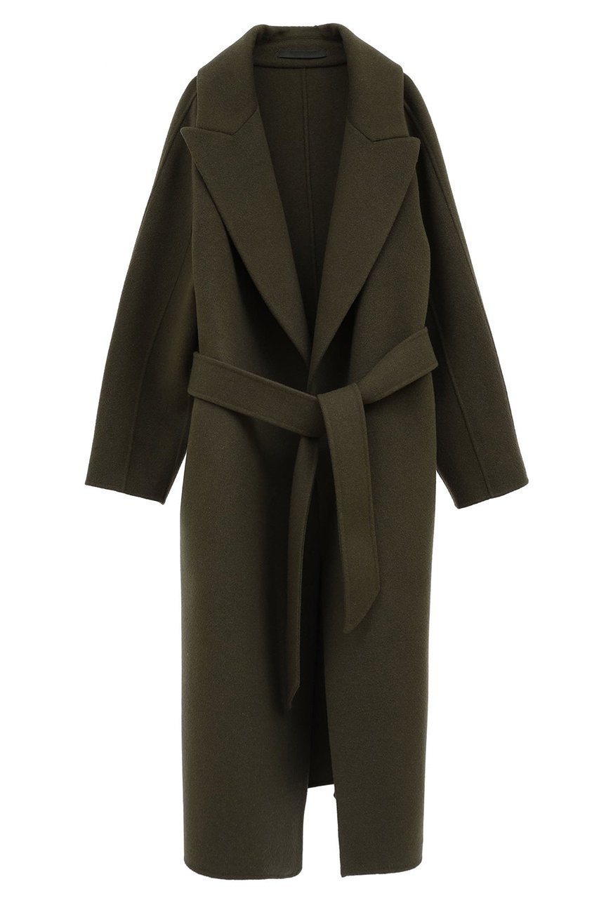 【マルティニーク/martinique】の【l heritage martinique】ウールカシミアリバーガウンコート インテリア・キッズ・メンズ・レディースファッション・服の通販 founy(ファニー) 　ファッション　Fashion　レディースファッション　Fashion for Women　アウター　Coat / Outerwear Collection　コート・ロングコート・ピーコート　Long Coats, Peacoats & More　おすすめ　Recommended / Our Picks　ガウン　Gown, Robe　クラシック　Classic, Timeless Style　フォルム　Silhouette, Form　リュクス　Luxury, Elegant, High-End, Chic　ロング　Long, Long-Length　再入荷　Restock / Back in Stock　冬　Winter / This Winter　定番　Standard, Basic Item　カーキ|ID: prp329100003561757 ipo3291000000035830201