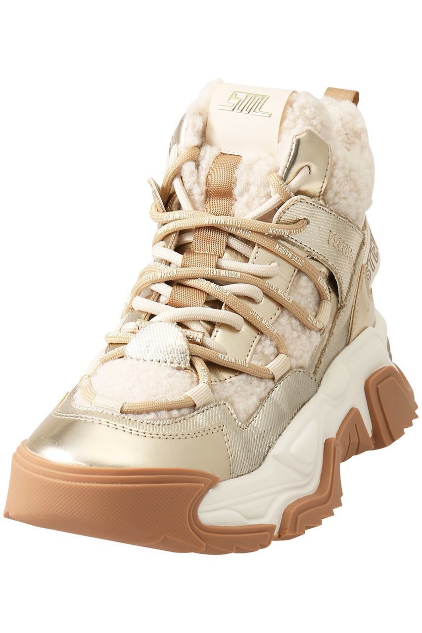 【スティーブマデン/STEVE MADDEN】のKABOOM スノーハイカットスニーカー インテリア・キッズ・メンズ・レディースファッション・服の通販 founy(ファニー) 　ファッション　Fashion　レディースファッション　Fashion for Women　おすすめ　Recommended / Our Picks　シンプル　Simple, Minimal　スニーカー　Sneakers, Trainers　再入荷　Restock / Back in Stock　A/W・秋冬　Autumn/Winter　ゴールド|ID: prp329100003563939 ipo3291000000035864149