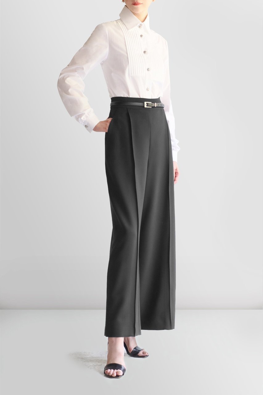 【デイジーリン/DAISY LIN】のLady Tuxedo Blouse 人気、トレンドファッション・服の通販 founy(ファニー) 　ファッション　Fashion　レディースファッション　WOMEN　トップス・カットソー　Tops/Tshirt　シャツ/ブラウス　Shirts/Blouses　オケージョン　Occasion　クール　Cool　スリーブ　Sleeve　マニッシュ　Mannish　メンズ　Mens　モチーフ　Motif　ロング　Long　other-6|ID: prp329100003563948 ipo3291000000031398295