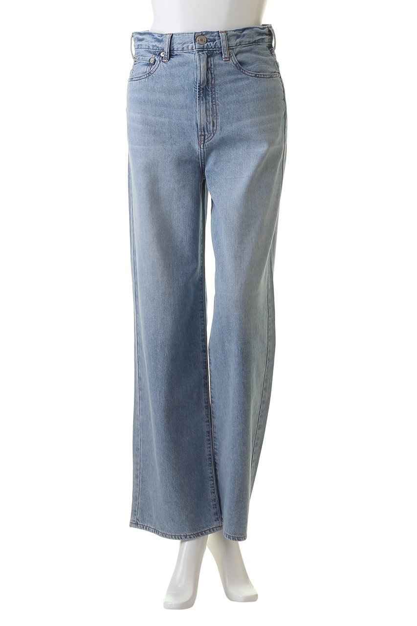 【ニードバイ ヘリテイジ/NEEDBY heritage】のLUNA ワイドストレートデニムパンツ 人気、トレンドファッション・服の通販 founy(ファニー) 　ファッション　Fashion　レディースファッション　Fashion for Women　パンツ　Pants & Trousers　デニムパンツ・ジーンズ・美脚デニム　Denim Jeans & Pants　ストレート　Straight, Straight Cut　デニム　Denim, Jeans Material　フィット　Fit, Slim Fit　ワイド　Wide, Wide Fit　夏　Summer　春　Spring　S/S・春夏　SS, Spring/Summer, Warm Season　other-2|ID: prp329100003563950 ipo3291000000032931464