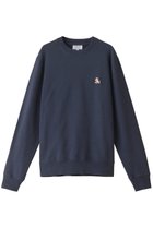 【メゾン キツネ/MAISON KITSUNE / MEN】の【MEN】CHILLAX PATCH レギュラースウェットシャツ インクブルー|ID:prp329100003563961