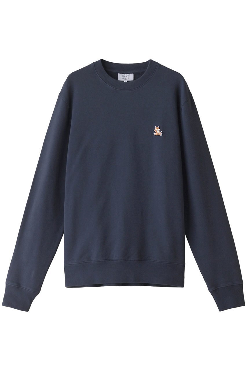 【メゾン キツネ/MAISON KITSUNE / MEN】の【MEN】CHILLAX PATCH レギュラースウェットシャツ インテリア・キッズ・メンズ・レディースファッション・服の通販 founy(ファニー) 　ファッション　Fashion　メンズファッション　Fashion for Men　トップス・カットソー　Cut & Sew Tops　パーカー・フーディー / カジュアルコーデ　Hoodies & Parkas　メンズシャツ　Shirts　シンプル　Simple, Minimal　スリーブ　Sleeve, Long Sleeve / Short Sleeve　リラックス　Relax, Relaxed Fit　ロング　Long, Long-Length　インクブルー|ID: prp329100003563961 ipo3291000000032914295