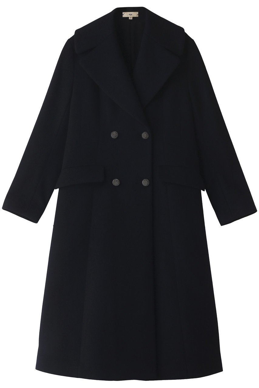 【エムダブリュー/MW】のソフトウール ダブル ロングコート 人気、トレンドファッション・服の通販 founy(ファニー) 　ファッション　Fashion　レディースファッション　Fashion for Women　アウター　Coat / Outerwear Collection　コート・ロングコート・ピーコート　Long Coats, Peacoats & More　スタイリッシュ　Stylish, Fashionable　ダブル　Double, Double-Breasted　マニッシュ　Mannish, Boyish　ロング　Long, Long-Length　エレガント 上品　Elegant　 other-1|ID: prp329100003563995 ipo3291000000035831009